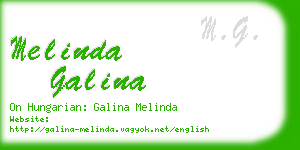 melinda galina business card